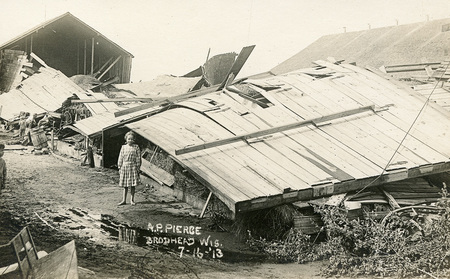 Tornado damage - A.P. Pierce farm