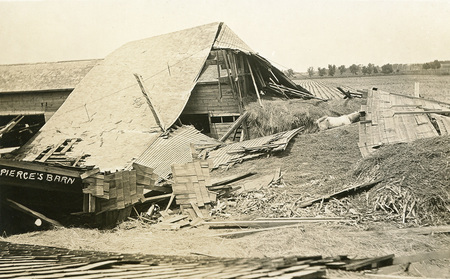 Tornado damage - Pierce&#039;s Barn