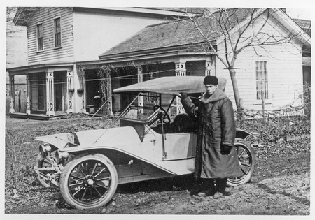 John Macomber with car