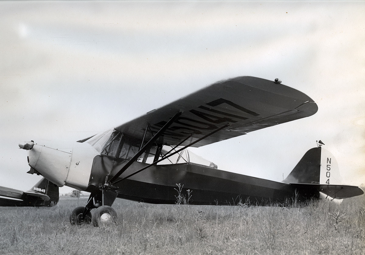 Taylorcraft Airplane at Brodhead Airport · Brodhead Historical Society