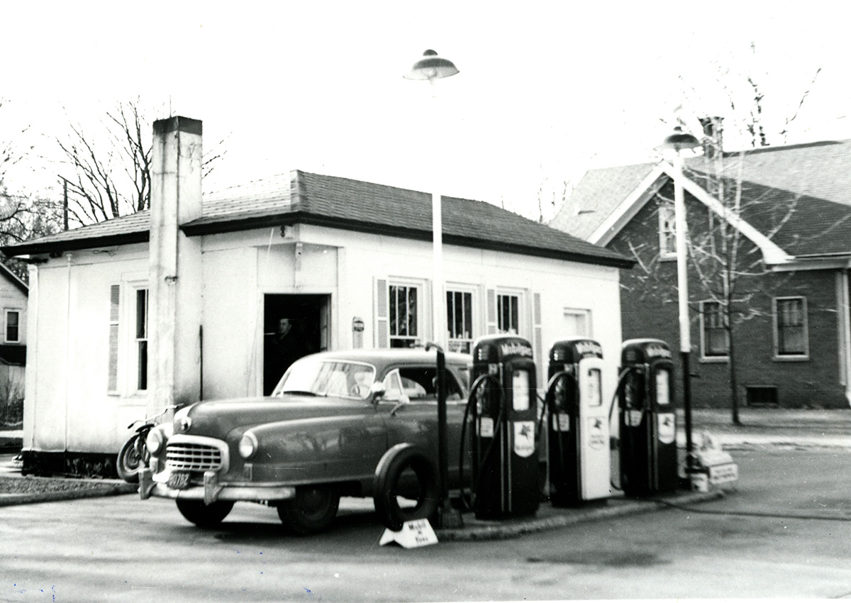 North Side Gas Station Brodhead Wisconsin · Brodhead Historical Society