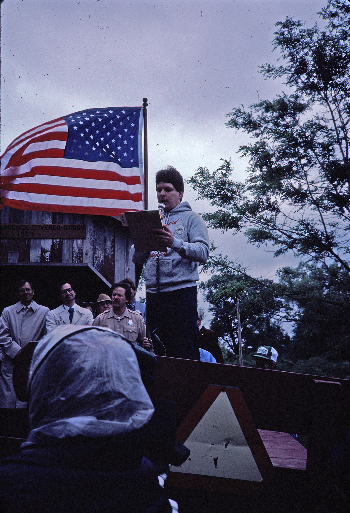 Jaycees President Speaks at Replica Covered Bridge Dedication 2 ...